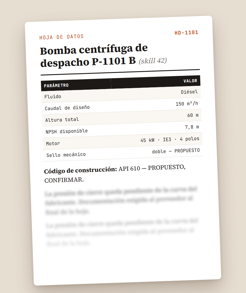 Hoja de datos