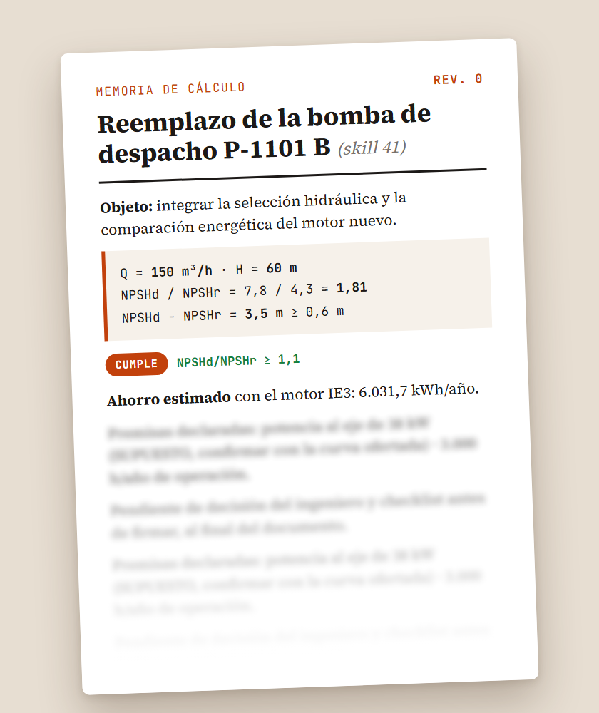 Memoria de cálculo